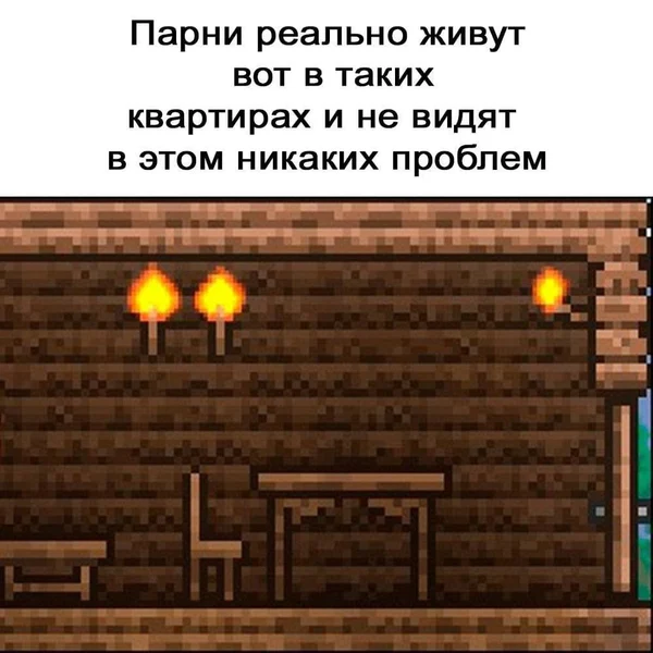 Минимализм? Нет, просто Terraria. И это всё, что нужно.