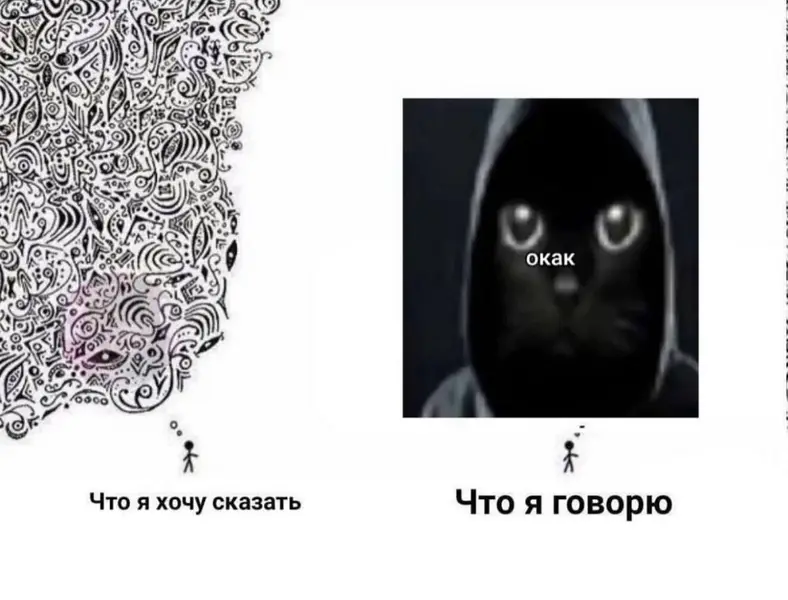 Мозг: сложная абстракция. Речь: «окак».