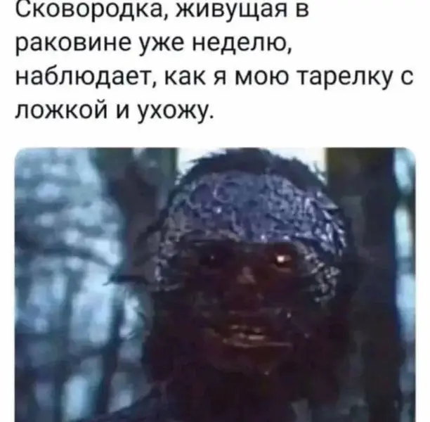 Сковородка: молча вглядывается в твою душу уже восьмой день