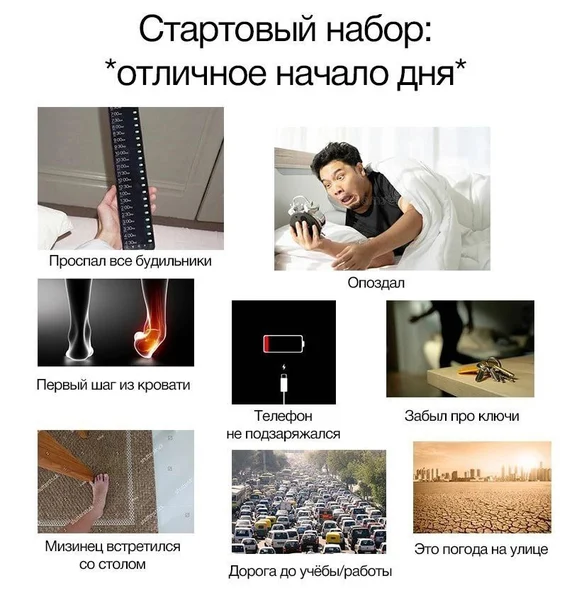 Когда всё пошло не так с первой секунды дня.