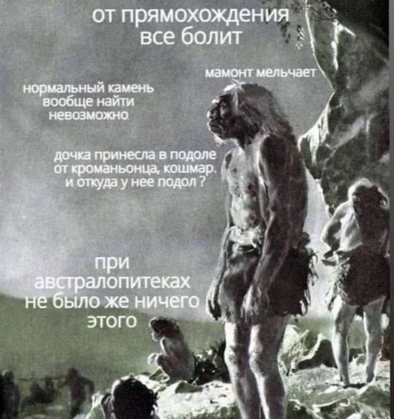 Эпоха меняется, а нытьё остаётся вечным. Даже у неандертальцев.