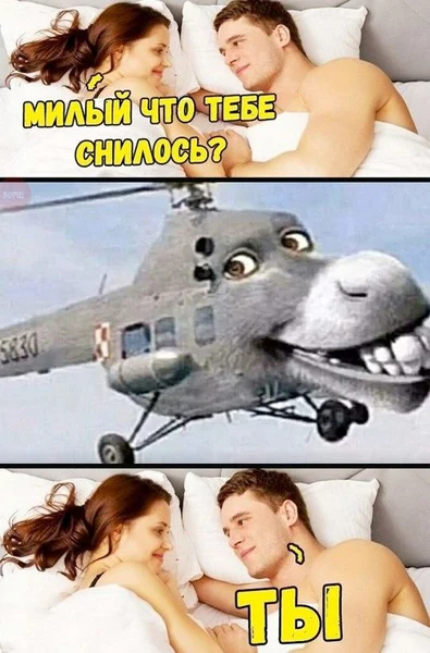 Когда ты говоришь, что ей снилась, но забываешь уточнить <i>в каком виде</i>.
