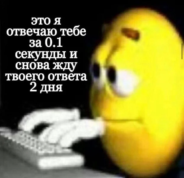 Любовь — это когда один отвечает за 0.1 секунды, а другой тестирует твоё терпение двое суток
